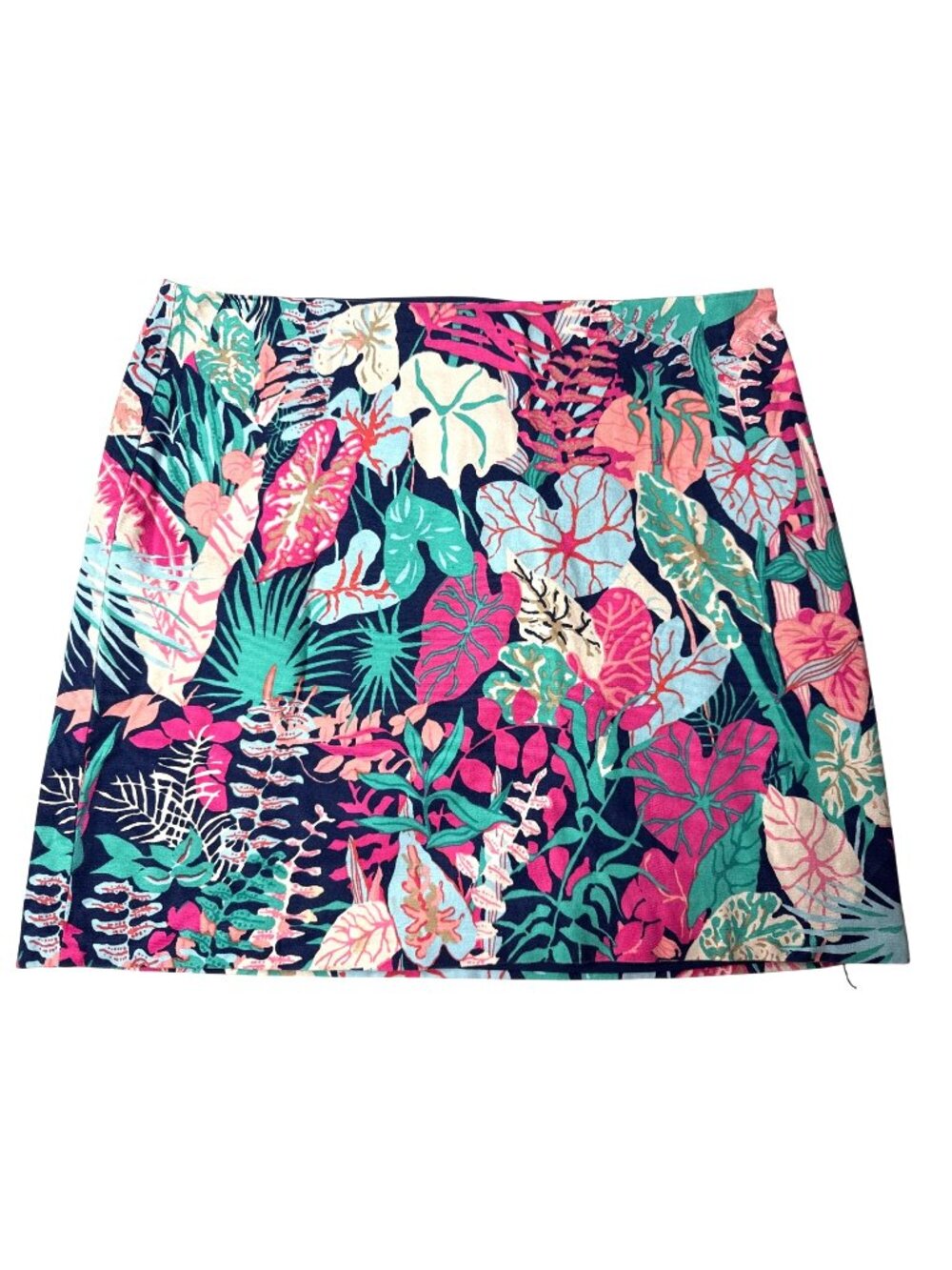 Talbots Womens Tropical Print Skort Cotton & Spandex Blend Size 18